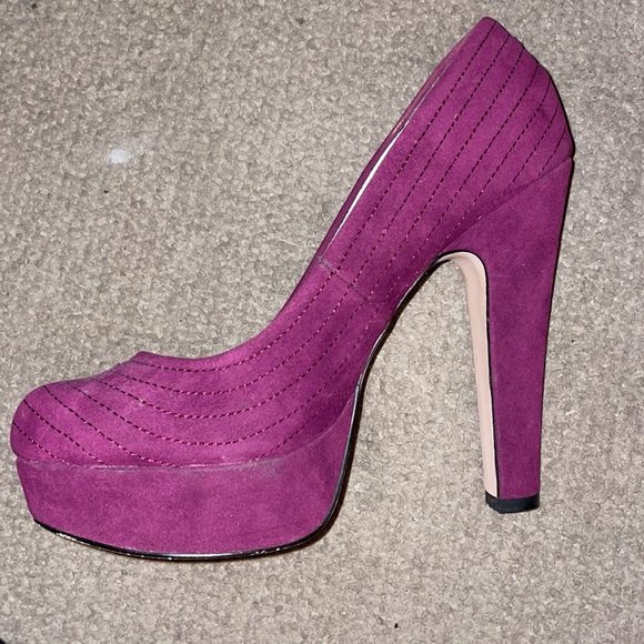 Just Fabulous Purple-Pink Pumps size 9 - Picture 2 of 7